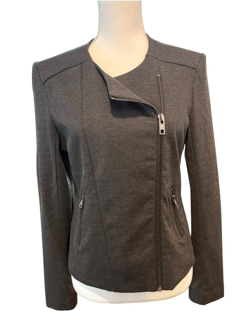 Catherine Malandrino Runway Style Moto Zip Up Jacket. Size M